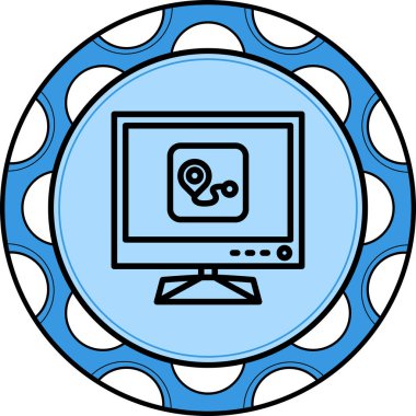 Tv Rout Yaratıcı Modern Düz Vektör Tasarımı