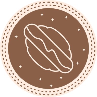 Hot Dog Dinamik Sofistike Düz Sanat Düzeni