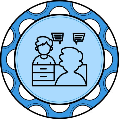 Röportaj Zarif Profesyonel Düz Grafik Sembolü