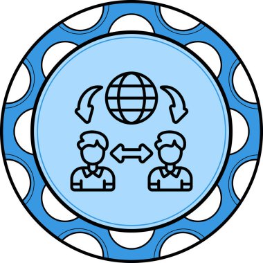 İletişim Dengeli Düz Modern Tasarım Elementi