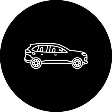 Toyota RAV4 Minimal Düz Kullanıcı Deneyimi Sembolü