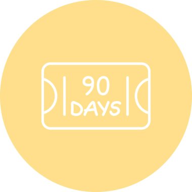 Web sayfaları için 90 Gün Grafik simgesi