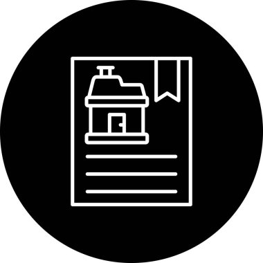 Sertifika Satırı Simgesi, Beyaz Arkaplanda Basit Resimler 