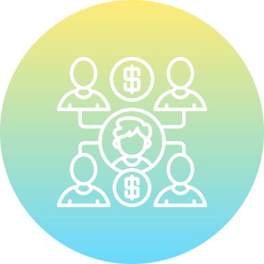 Pazarlama simgesi vektör illüstrasyon tasarımı