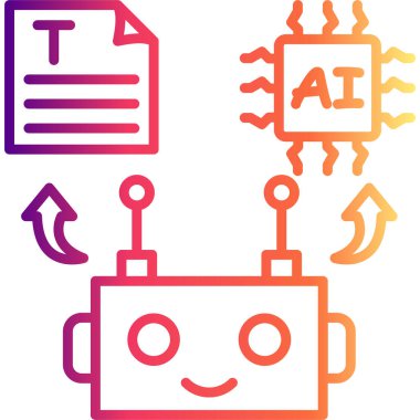 Metin Robotu Dinamik Yaratıcı Dijital Grafik Şekli