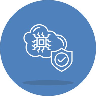 Güvenli Bulut Profesyonel Asgari Yaratıcı Grafik Nesnesi