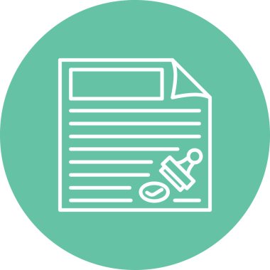 Lisans web simgesi vektör illüstrasyonu