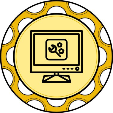 Tv Bakım Dengeli Özel Düz Vektör Düzeni