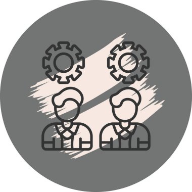 takım web simgesi vektör illüstrasyonu