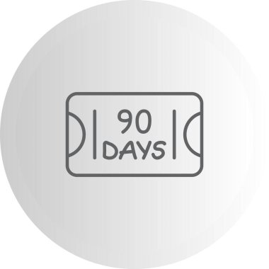 Web sayfaları için 90 Gün Grafik simgesi