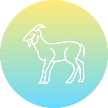 Keçi simgesi vektör illüstrasyon tasarımı