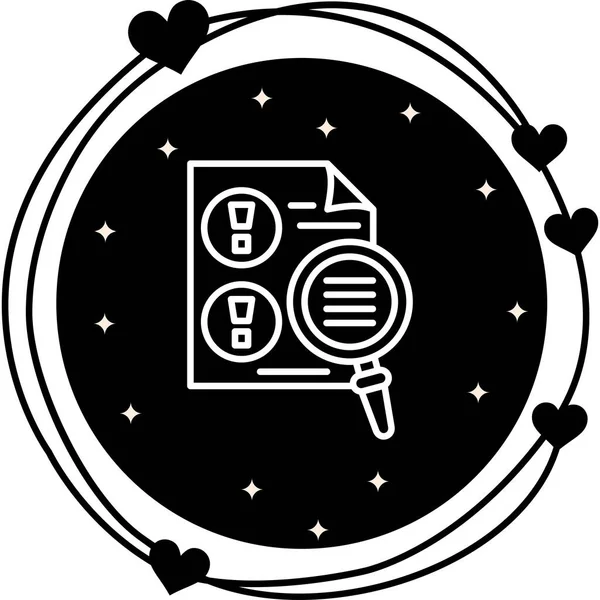 Risk Analizi web simgesi vektör çizimi