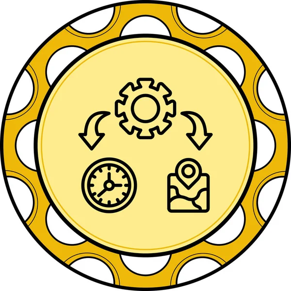 yönetim web simgesi vektör illüstrasyonu