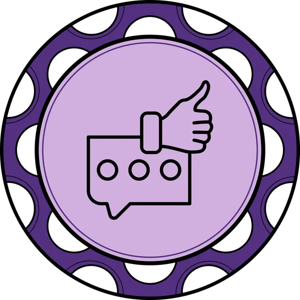 Geri besleme simgesi vektör illüstrasyon tasarımı