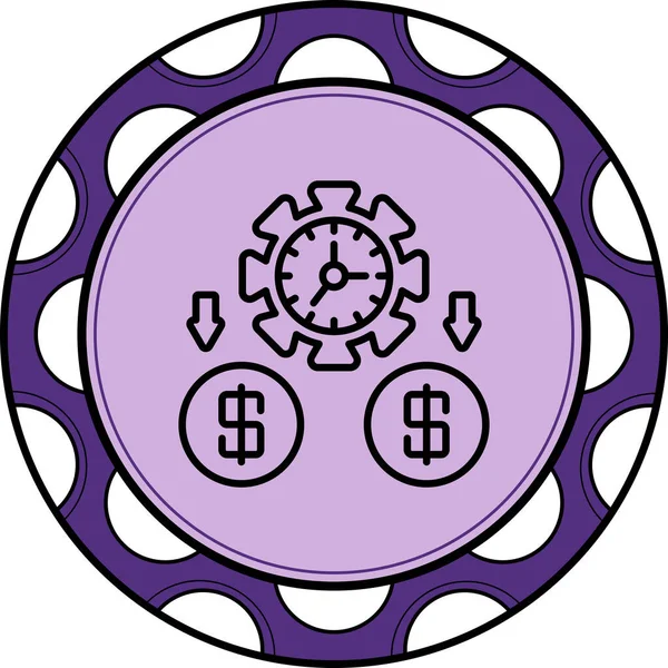 Zaman Para Stili İşlevsel Web Arayüzü Elementi