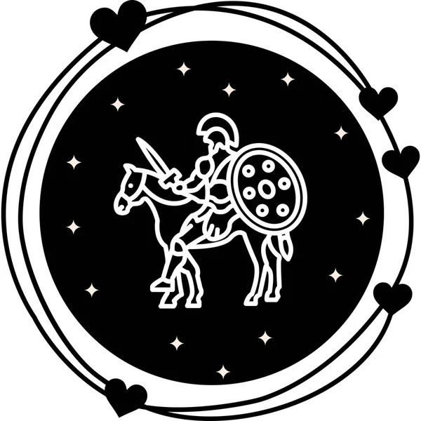 Şövalye Atı Zarif Modern Sanat Düzeni