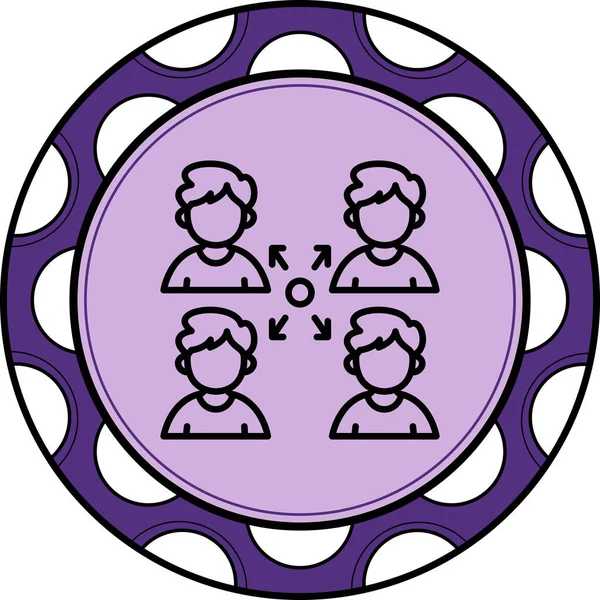  toplantı simgesi vektör illüstrasyon tasarımı
