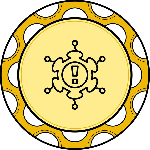 Risk simgesi vektör illüstrasyon tasarımı