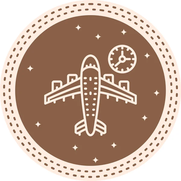 uçak simgesi, vektör illüstrasyonu basit tasarım