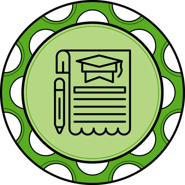 Sertifika Yetki Satırı Simgesi, Beyaz Arkaplan Üzerine Basit Resimler 