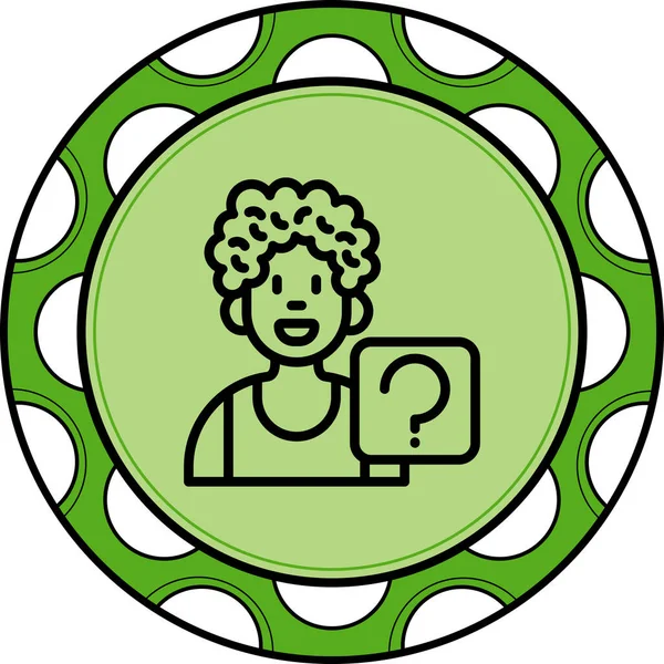 soru web simge vektör çizim