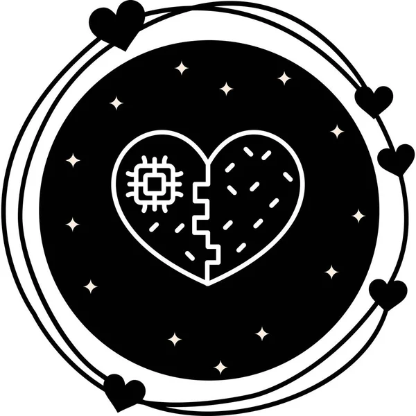 kalp web simgesi vektör illüstrasyonu