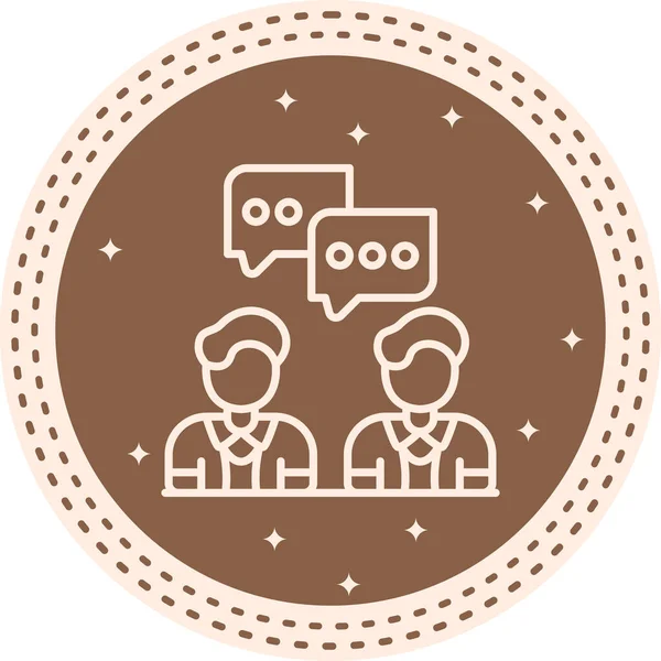 Tartışma. Web simgesi basit illüstrasyon