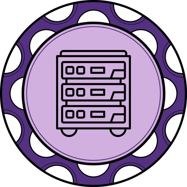 vector illustration of Servers and technology icon