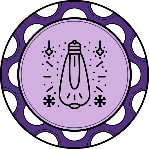 Modern Ampul simgesinin vektör çizimi