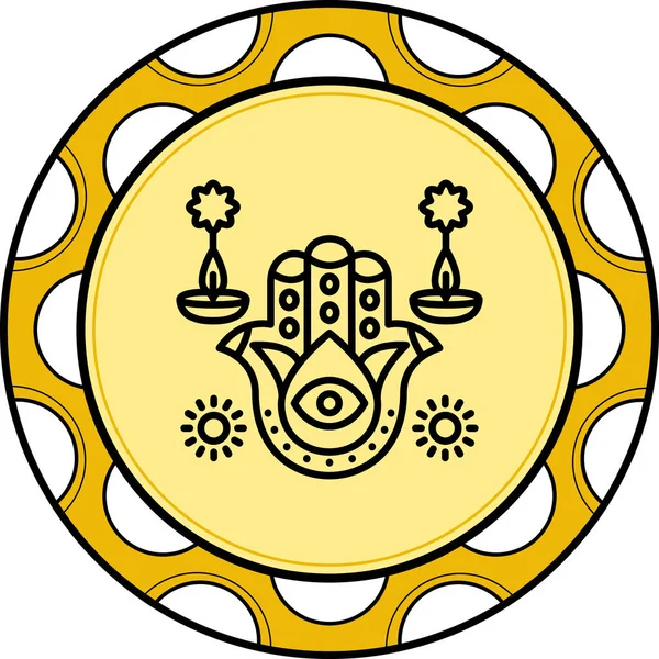 Hamsa Seçkin Markalaştırma Vektör Varlığı