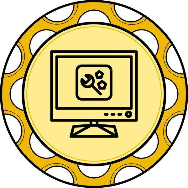 Tv Bakım Dengeli Özel Düz Vektör Düzeni