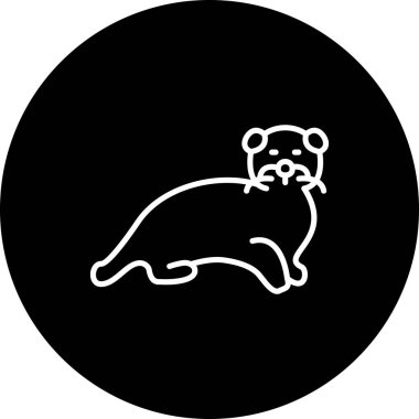 Susamuru simgesi vektör çizimi