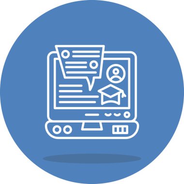 dizüstü bilgisayar simgesi, vektör illüstrasyonu basit tasarım