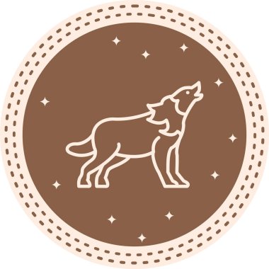 Kurt simgesi vektör illüstrasyon tasarımı