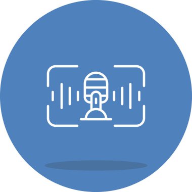 Ses Tanıma Ağı vektör çizimi