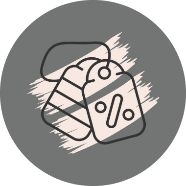 İndirim Etiketi Yenilikçi Düz Ürün Tasarım Sembolü