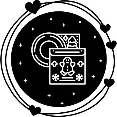 Müzik Albümü Web simgesi vektör çizimi