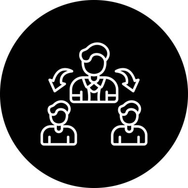 takım web simgesi vektör illüstrasyonu