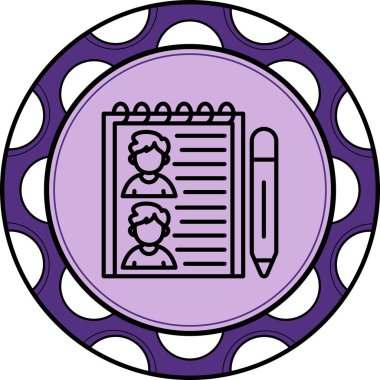 Kayıt Listesi Ayrı Modern Dijital Tasarım Elemanı