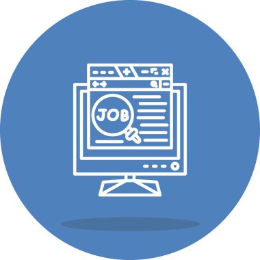 Çevrimiçi İş Araması Lcd Dengeli Yenilikçi Ürün Grafiksel Elementi