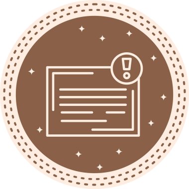 Anımsatıcı modern simgesinin vektör illüstrasyonu