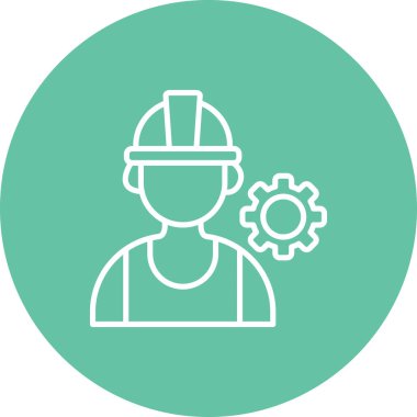 Mühendis web simge vektör çizim