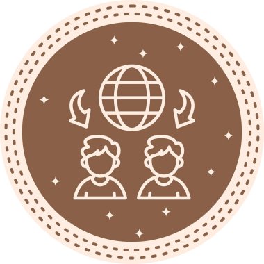 People Network web simgesi, vektör illüstrasyon tasarımı    