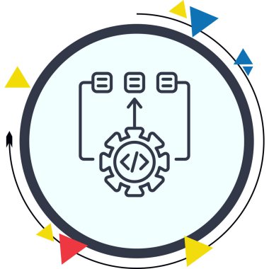 Algoritma modern simgesinin vektör çizimi