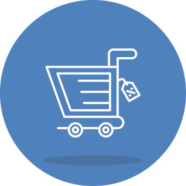 Alışveriş Arabası Stili Düz Kullanıcı Arayüzü simgesi