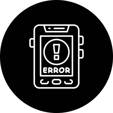 Hata web simgesi vektör illüstrasyonu