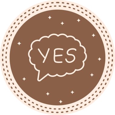 Evet, Modern Soyut Yaratıcı Tasarım Varlığı