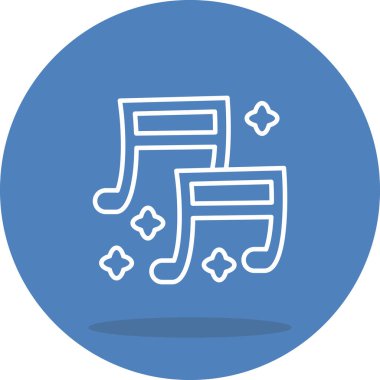 müzik web simgesi vektör illüstrasyonu