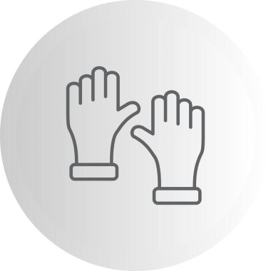 Eldiven Yüksek Çözünürlüklü Vektör Düzeni