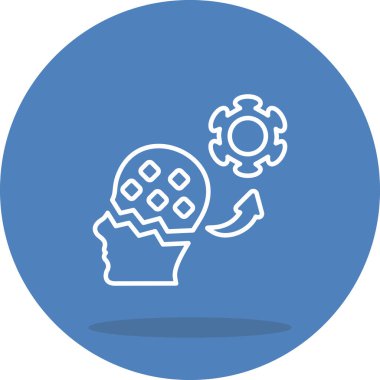 Makine Öğrenme Web simgesi vektör çizimi